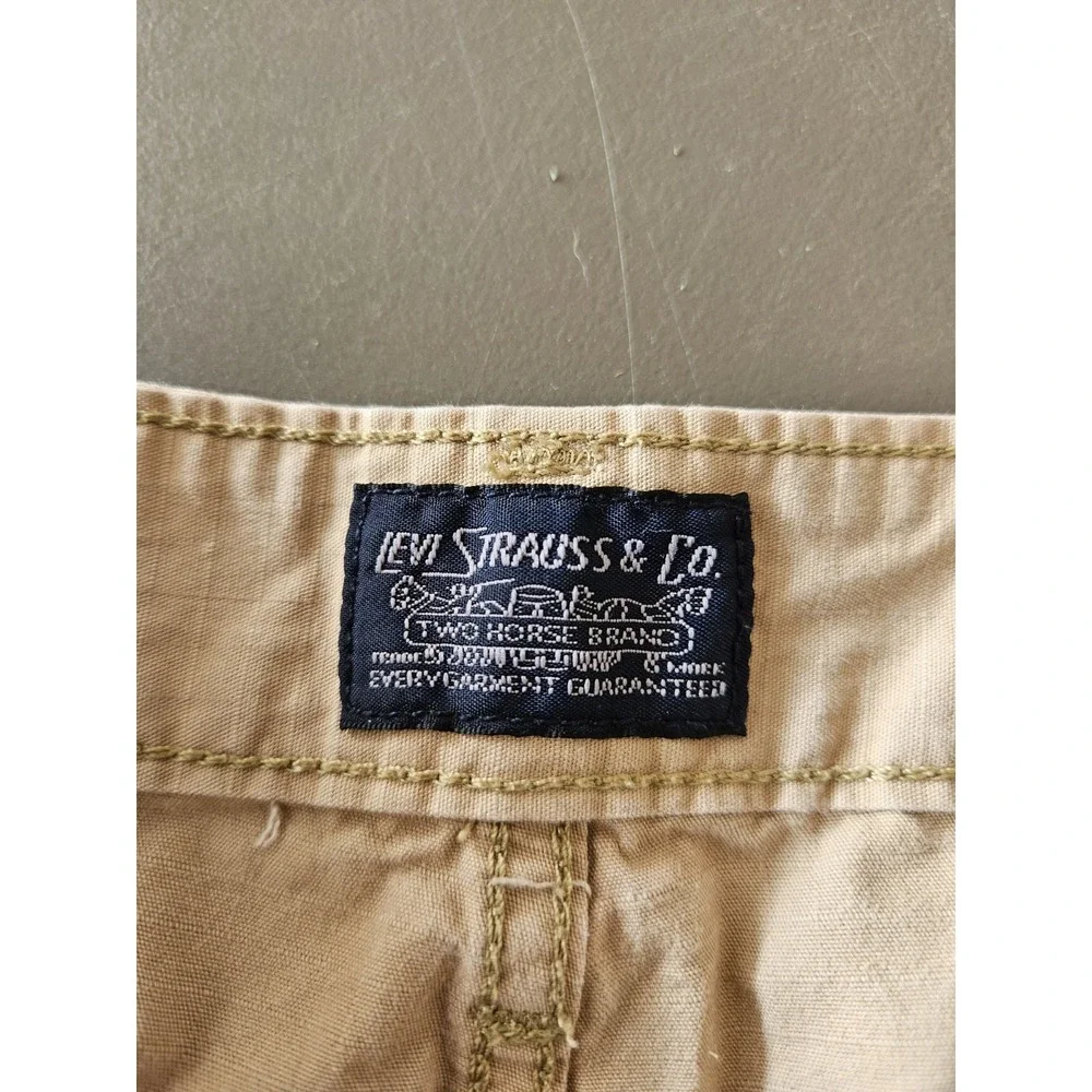 Levi's Men's Cargo Shorts Size 42 Khaki Tan WaterLess Utility Ripstop Pockets